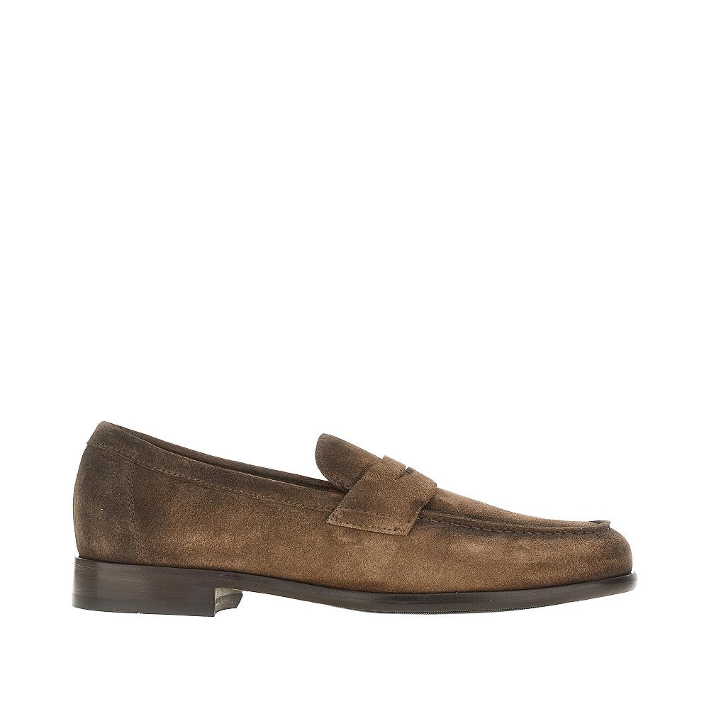 Fumé suede leather loafers