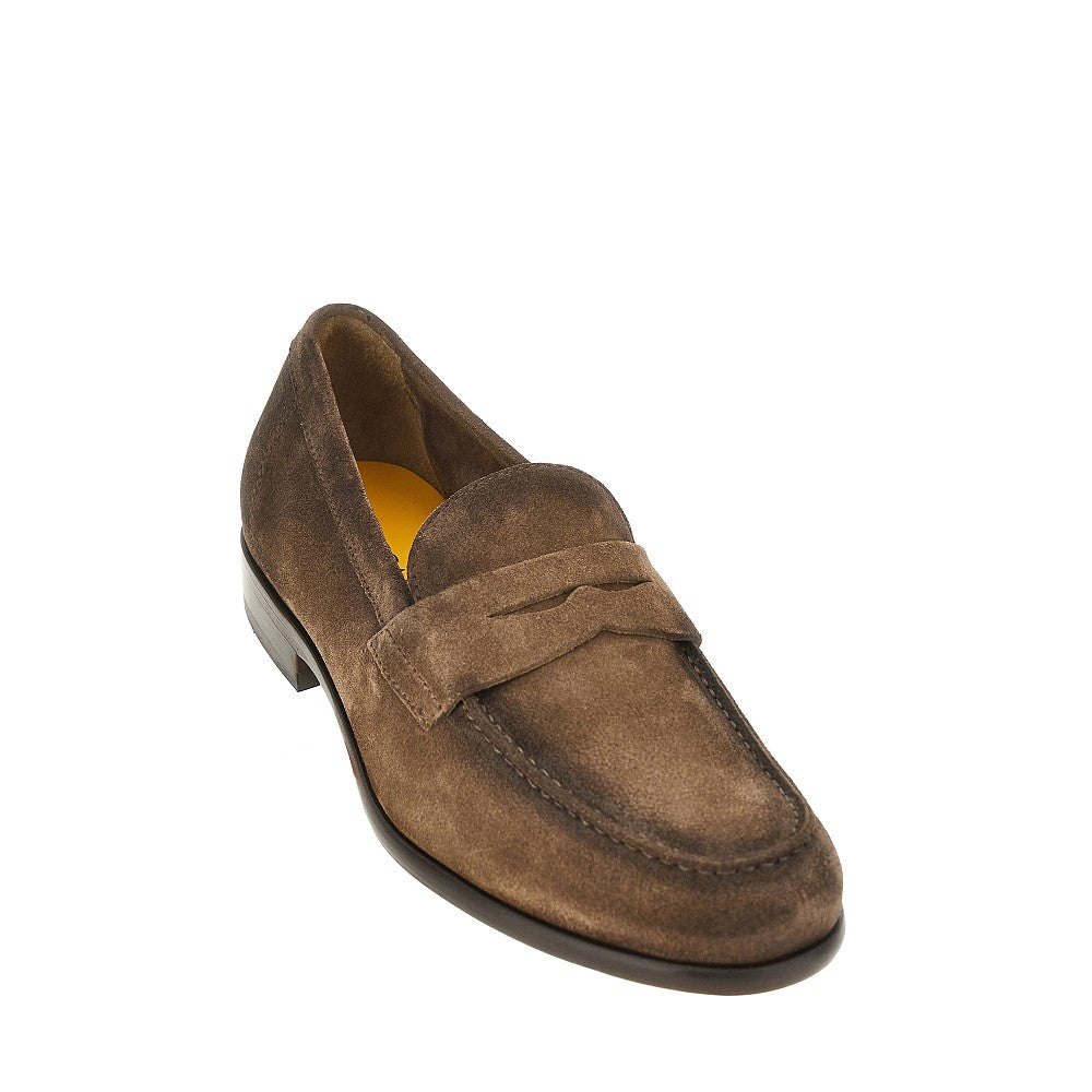 Fumé suede leather loafers