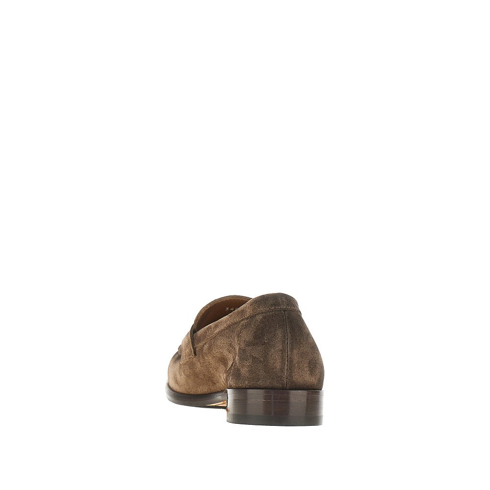 Fumé suede leather loafers