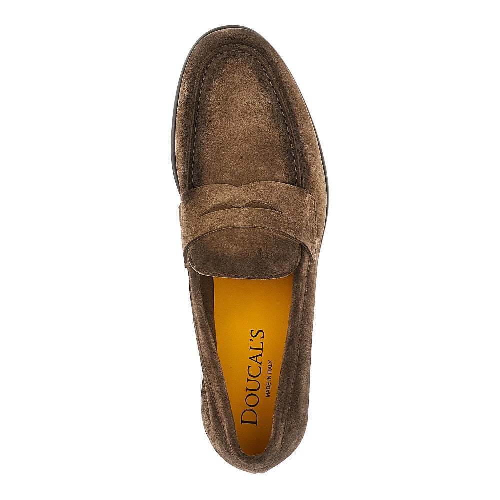 Fumé suede leather loafers