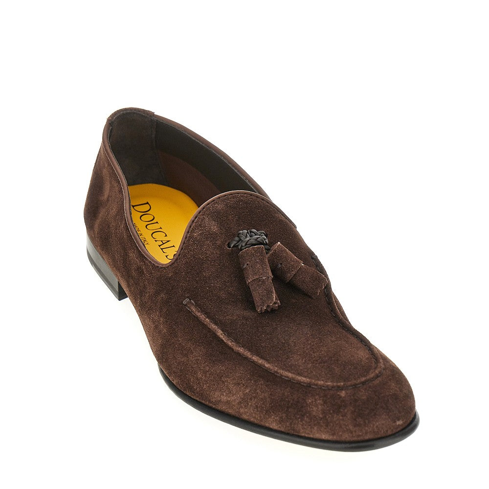 Suede leather loafers