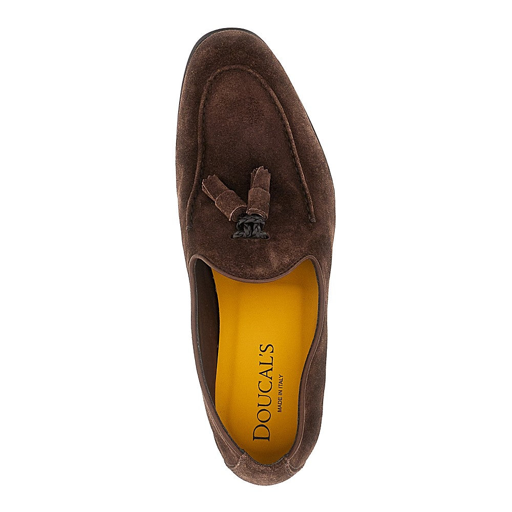 Suede leather loafers