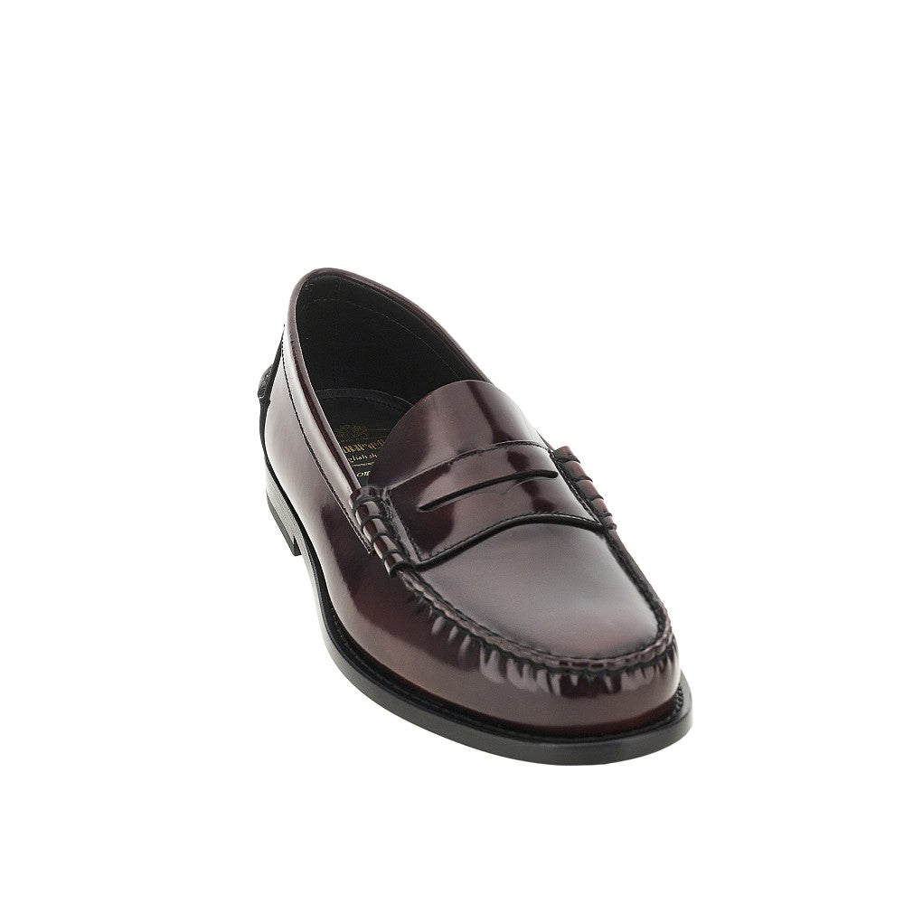 'Rowley' polished leather loafers