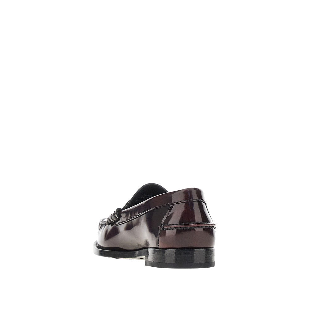 'Rowley' polished leather loafers