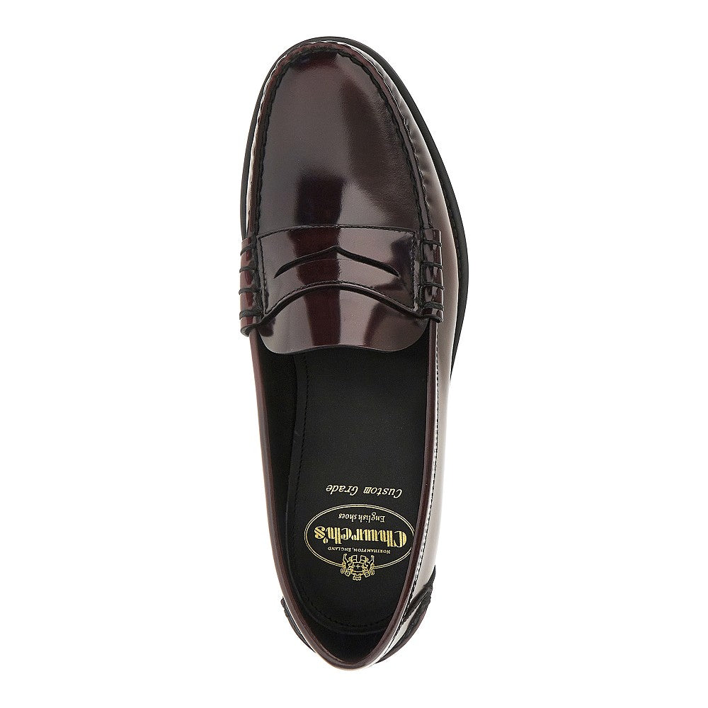 'Rowley' polished leather loafers