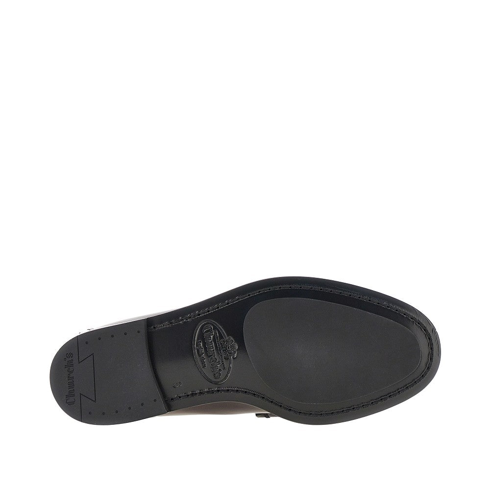 'Rowley' polished leather loafers