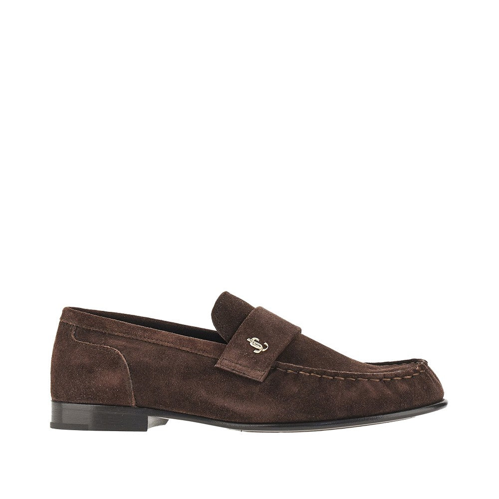 'Ellis' suede leather loafers
