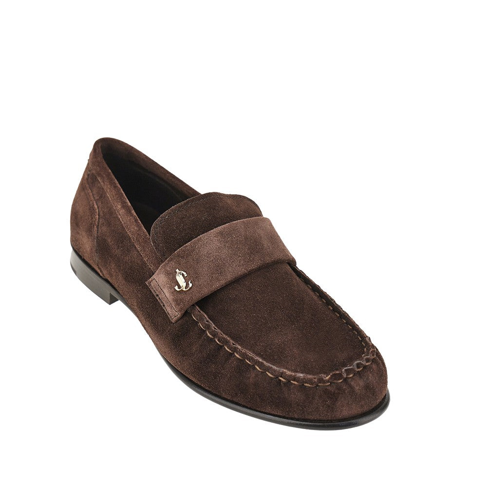 'Ellis' suede leather loafers