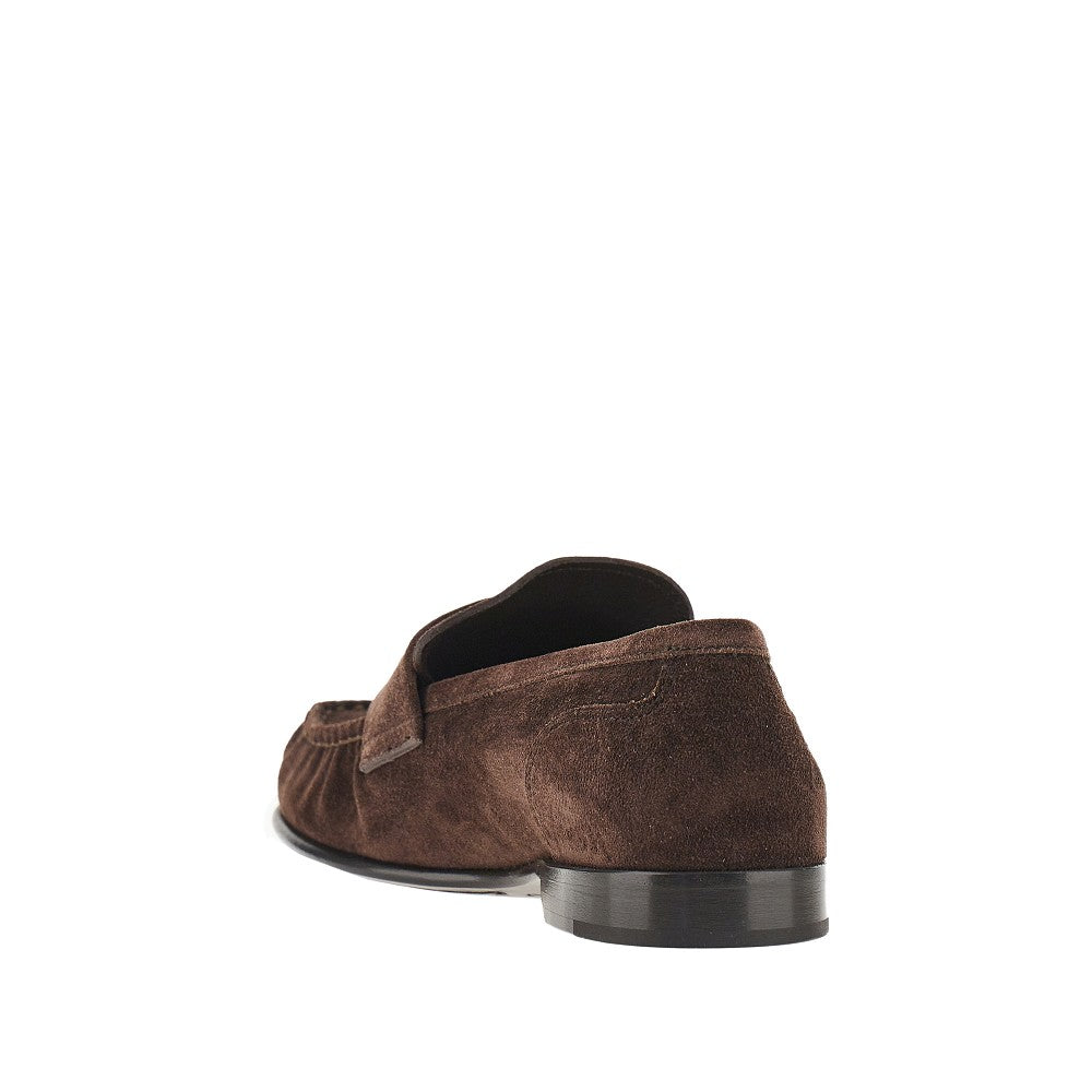 'Ellis' suede leather loafers