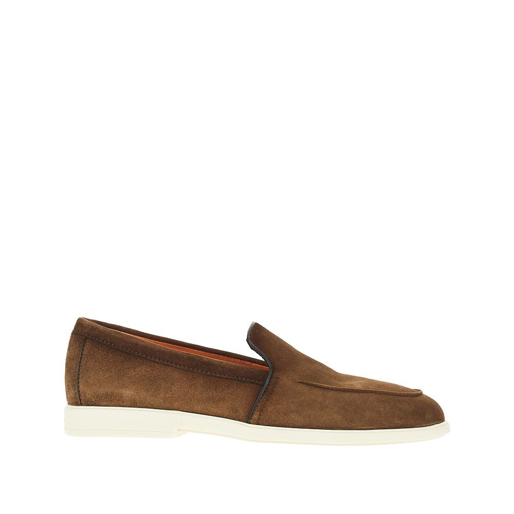 'Malibu' suede leather loafers