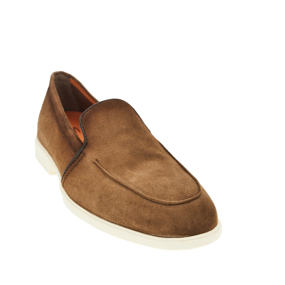 'Malibu' suede leather loafers
