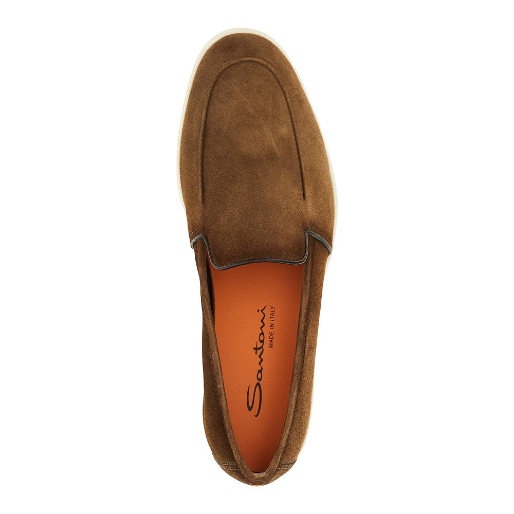'Malibu' suede leather loafers