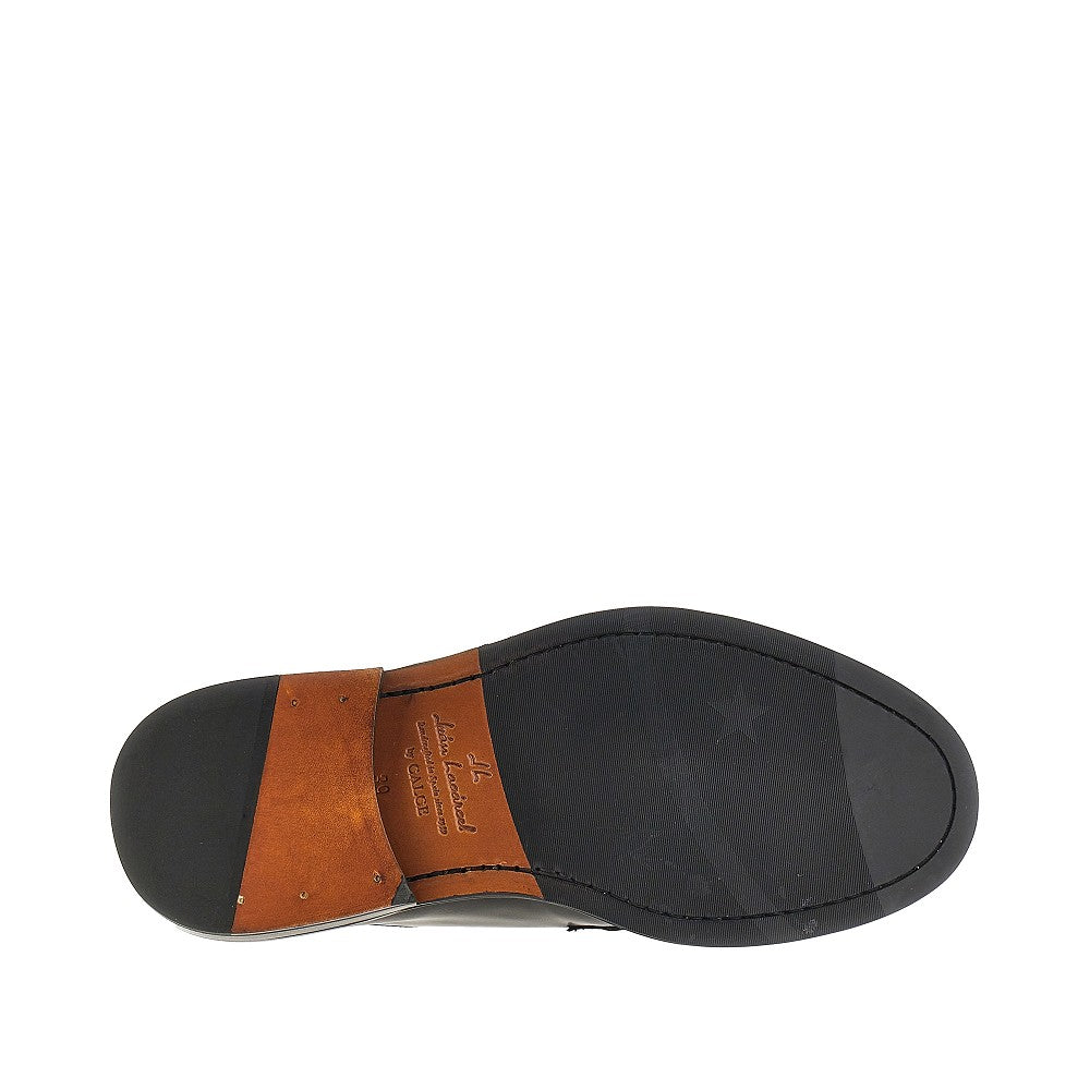 Stringate in pelle spazzolata