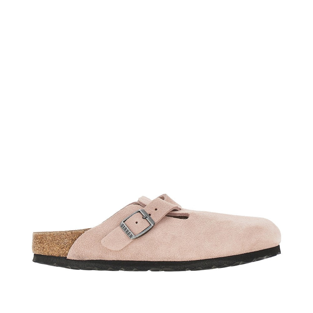 Suede leather 'Boston' sabot