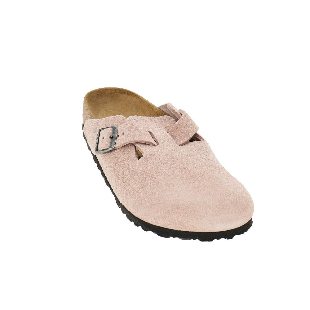 Suede leather 'Boston' sabot