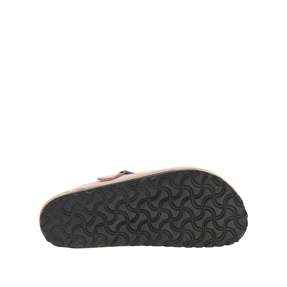 Suede leather 'Boston' sabot