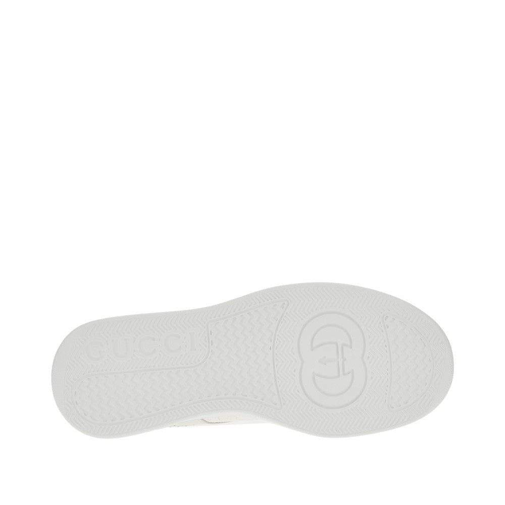Sneakers in tessuto GG e pelle