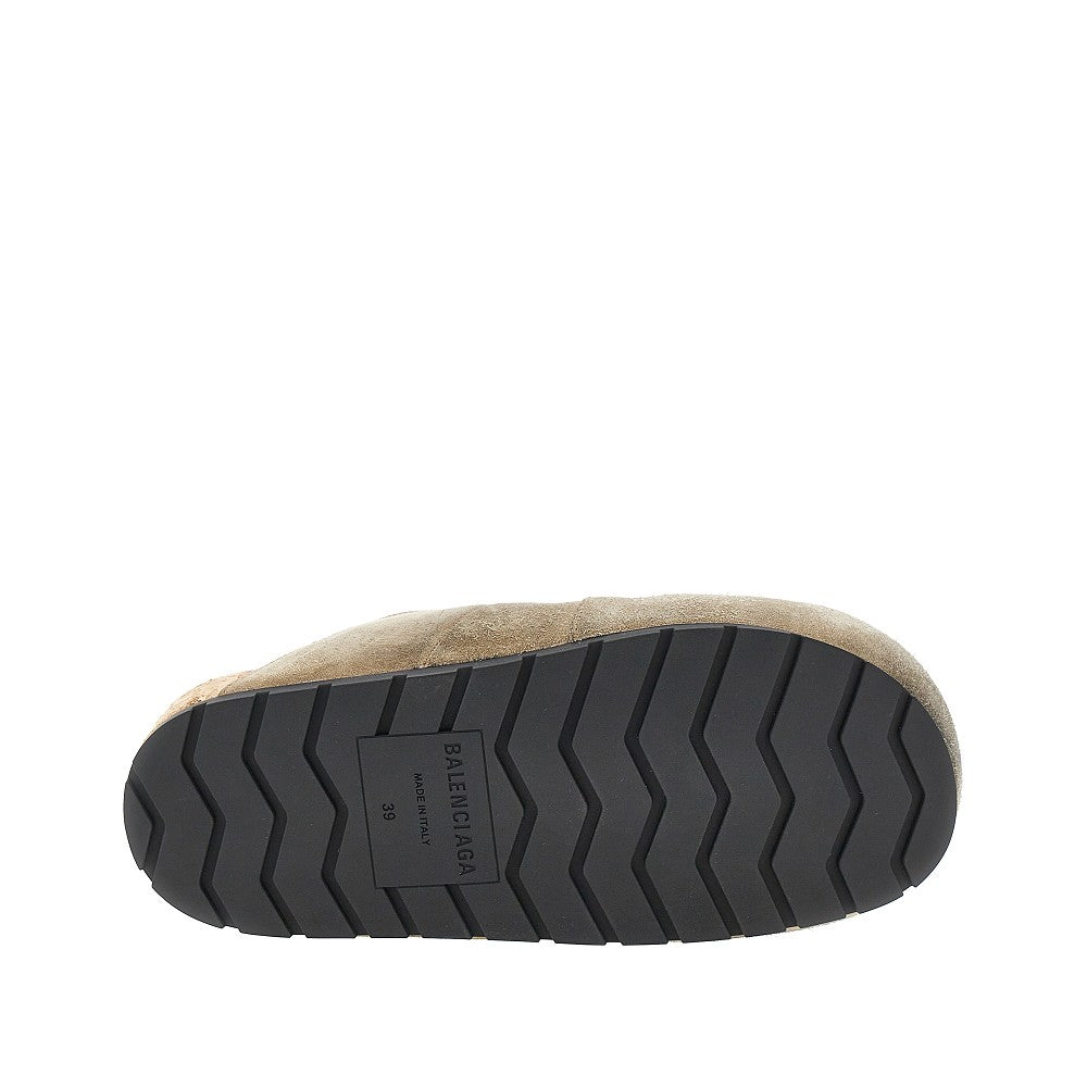 Suede leather 'Dumbo' sabot