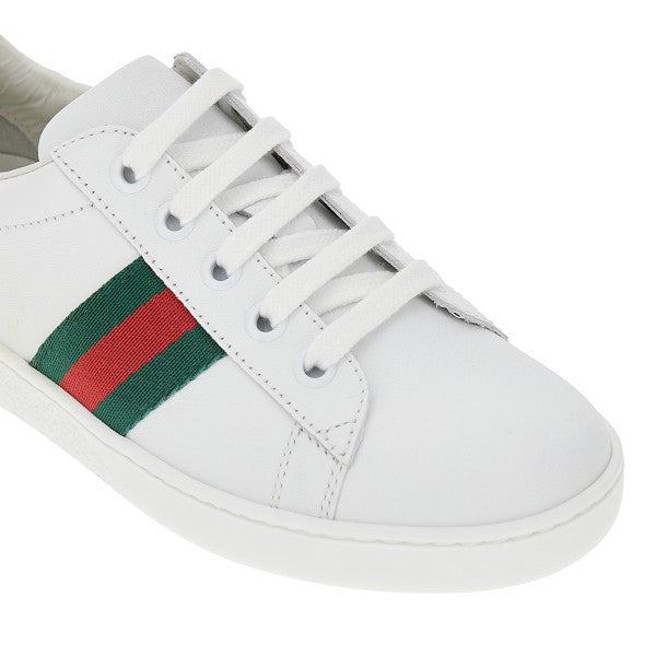 Sneakers in pelle con nastro Web