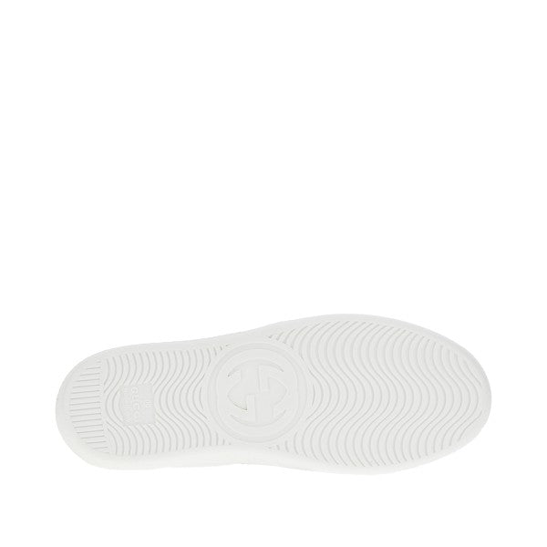 Sneakers in pelle con nastro Web