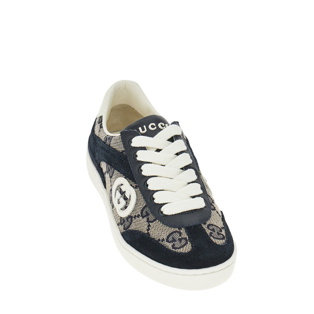 Sneakers 'G74' in tessuto GG e pelle