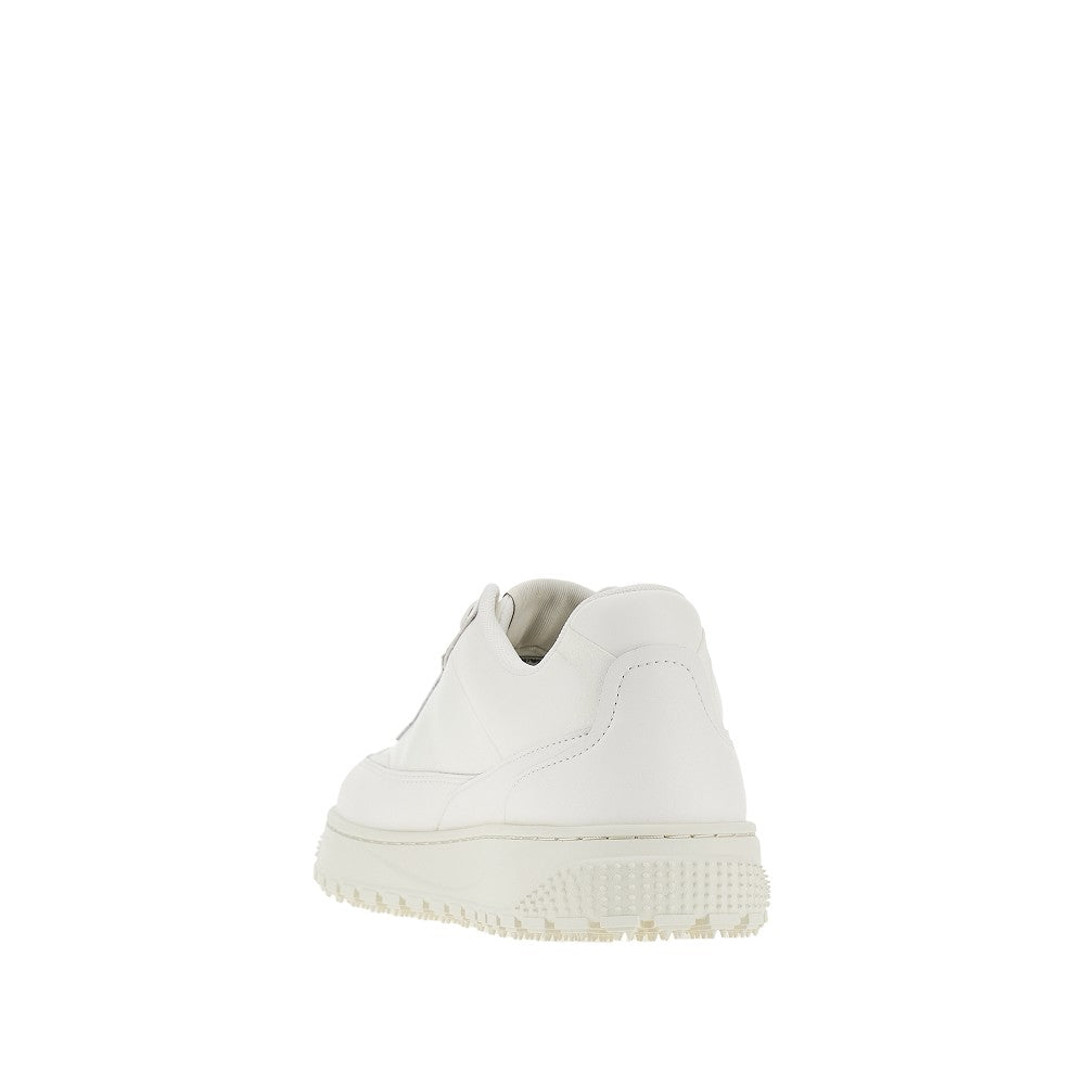 Sneakers in pelle con logo laterale