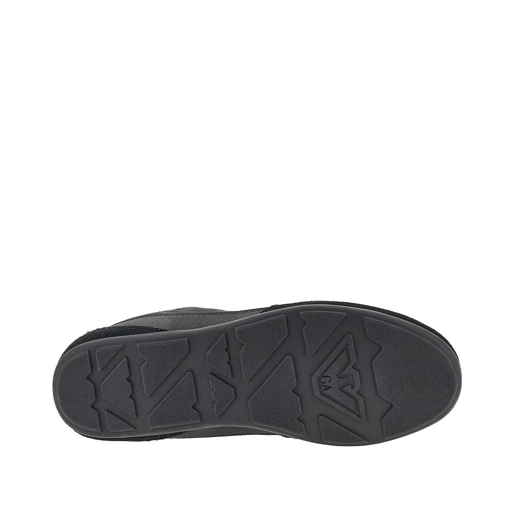 Sneakers in satin e pelle scamosciata