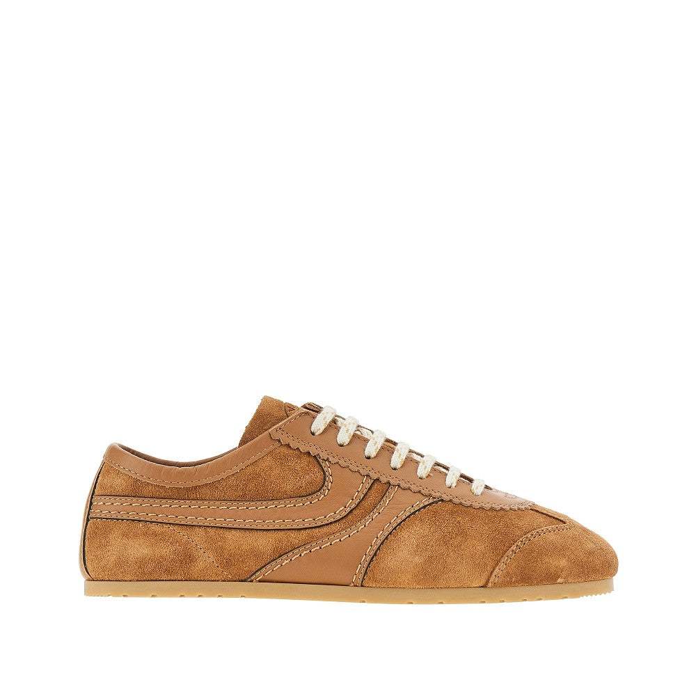 Suede leather sneakers