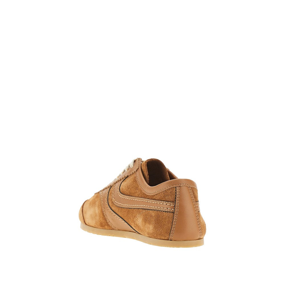 Suede leather sneakers
