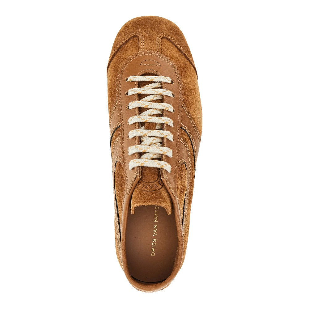 Suede leather sneakers