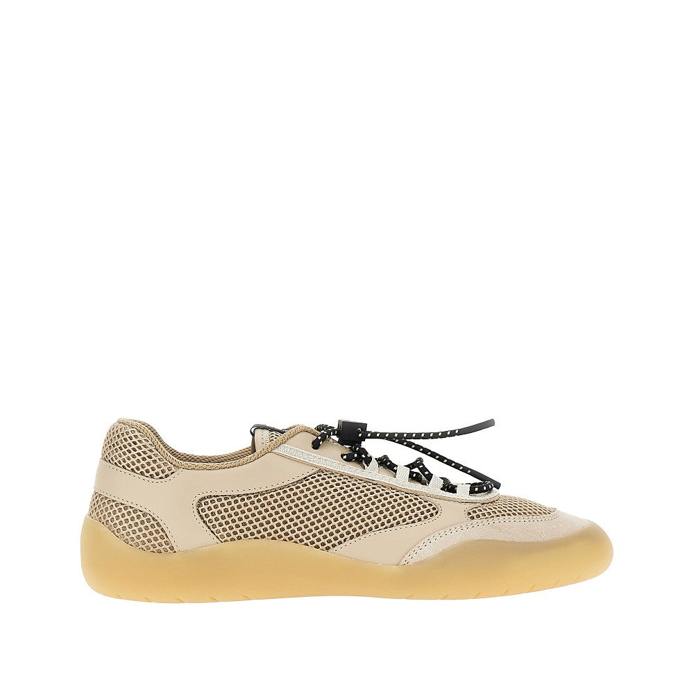 'Speedrock' mesh and leather sneakers