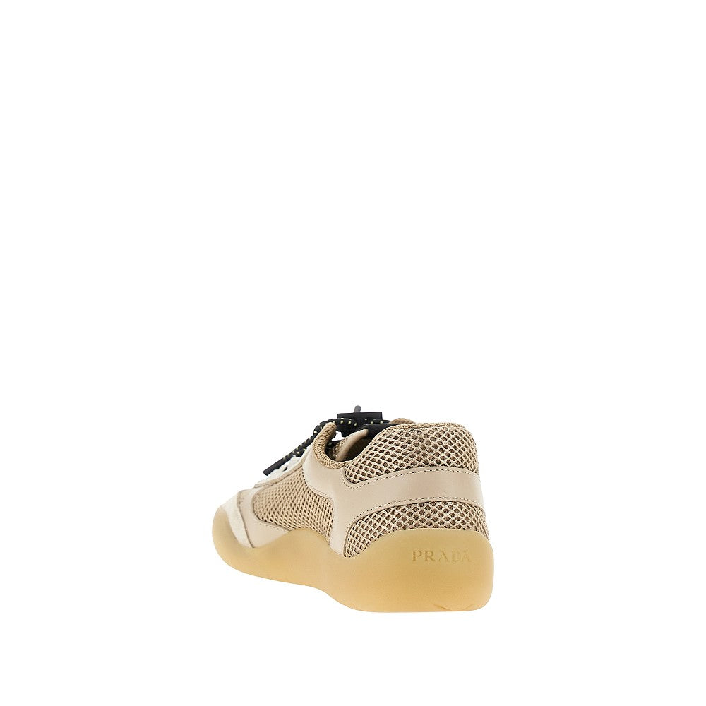'Speedrock' mesh and leather sneakers