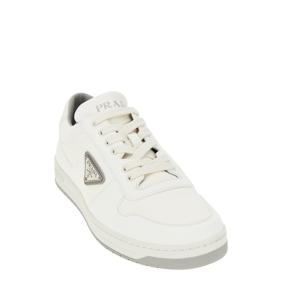 Nappa leather sneakers with triangle logo