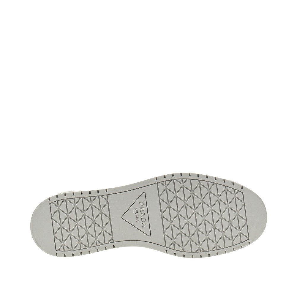 Nappa leather sneakers with triangle logo
