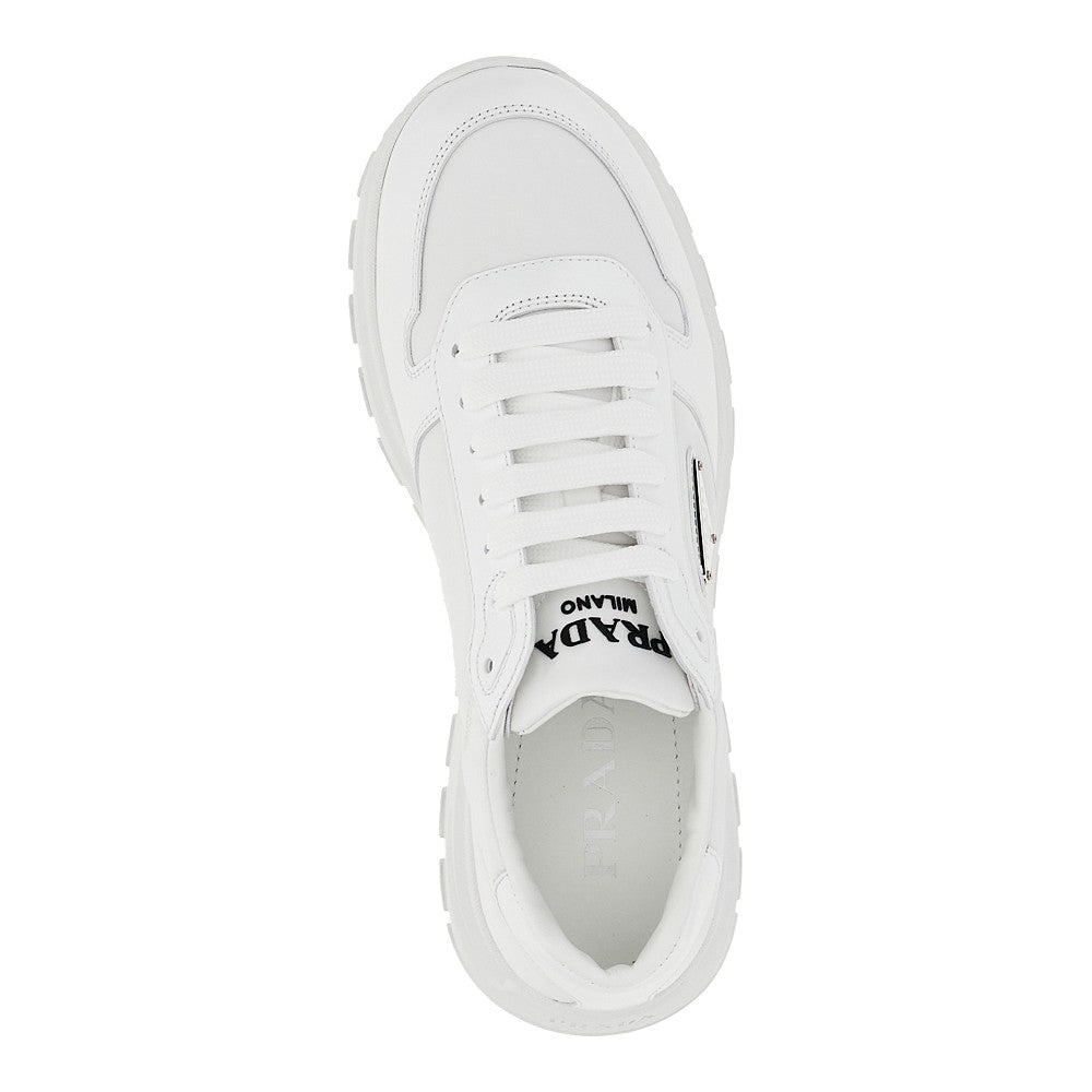 Re-Nylon and leather 'Prax 01' sneakers