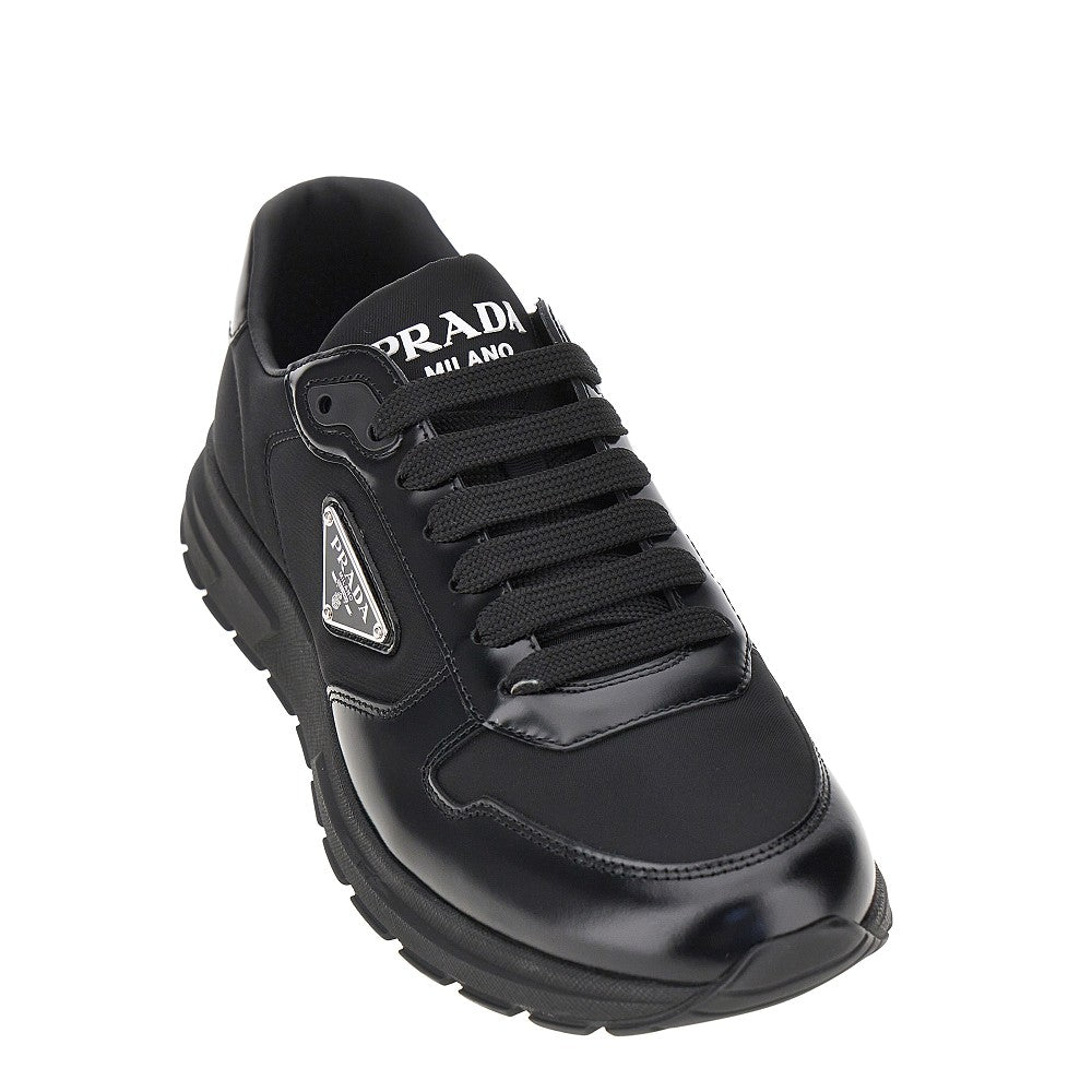Re-Nylon and leather 'Prax 01' sneakers