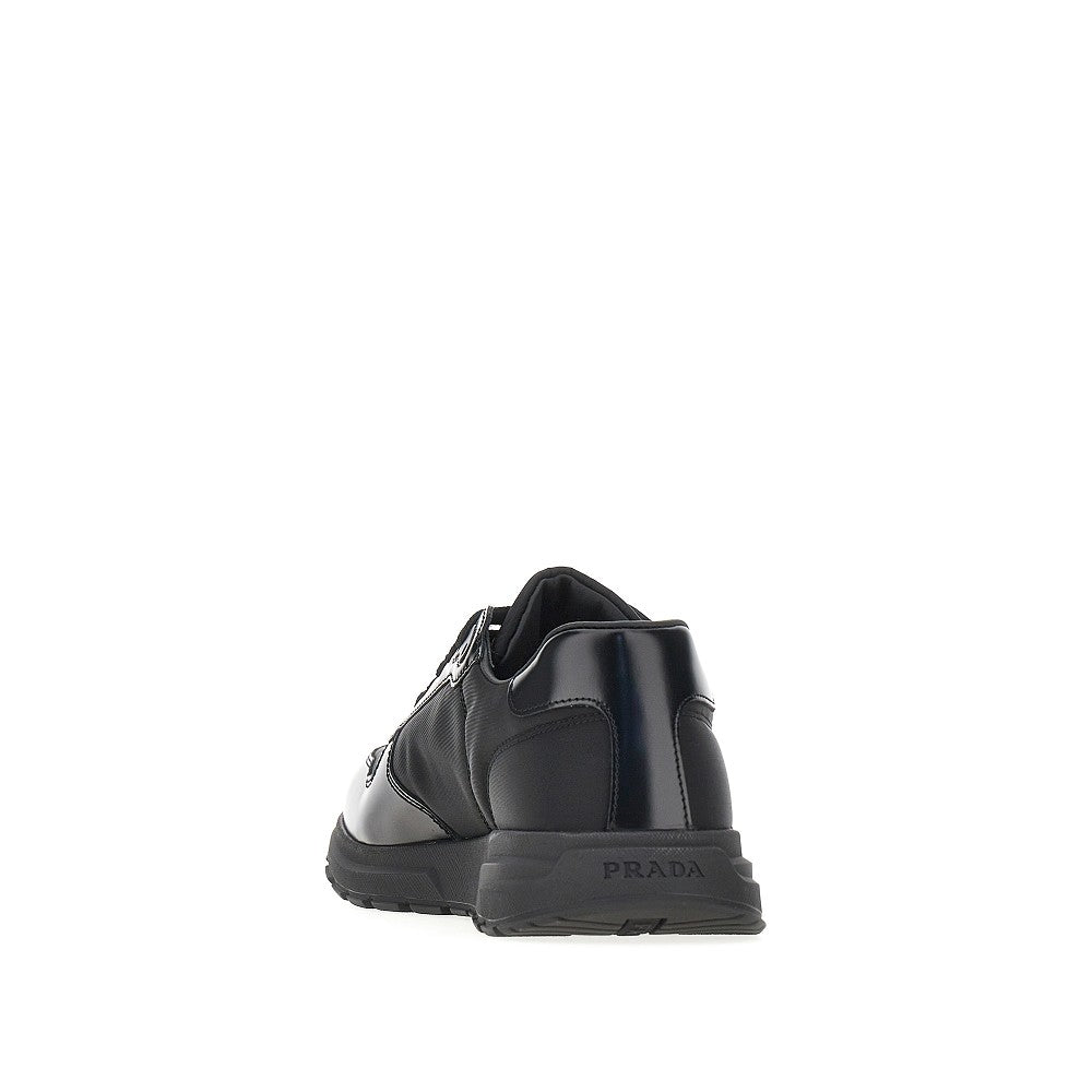 Re-Nylon and leather 'Prax 01' sneakers