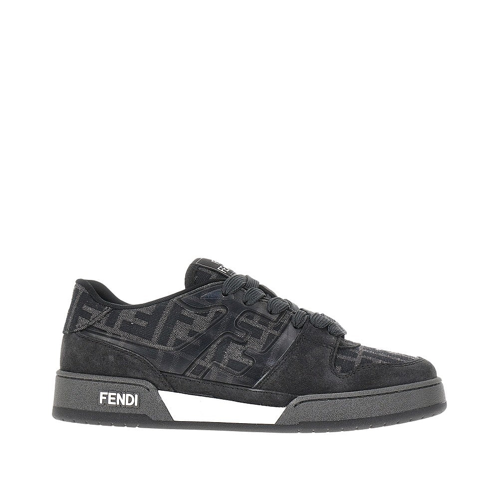 Jacquard FF and leather 'Fendi Match' sneaker