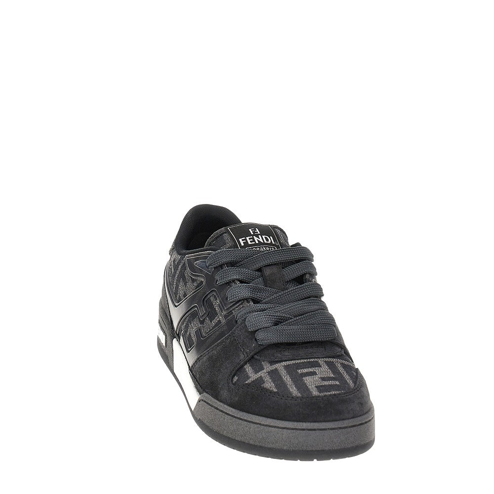 Jacquard FF and leather 'Fendi Match' sneaker