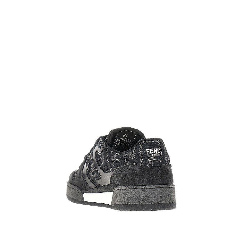 Jacquard FF and leather 'Fendi Match' sneaker