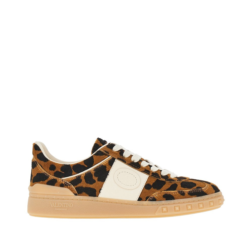 'Upvillage' leopard-print calfhair sneakers