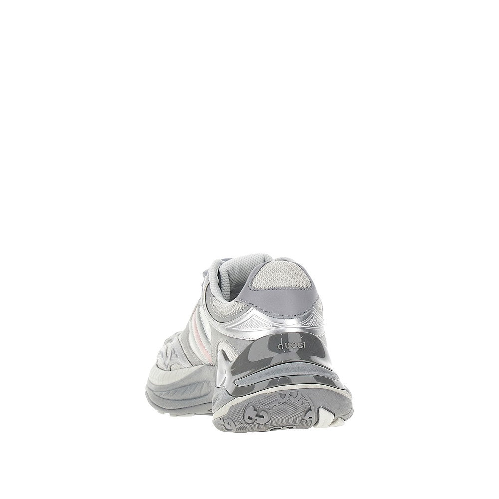 Sneakers in mesh con dettagli reflex