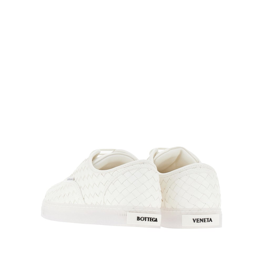 Intrecciato leather sneakser