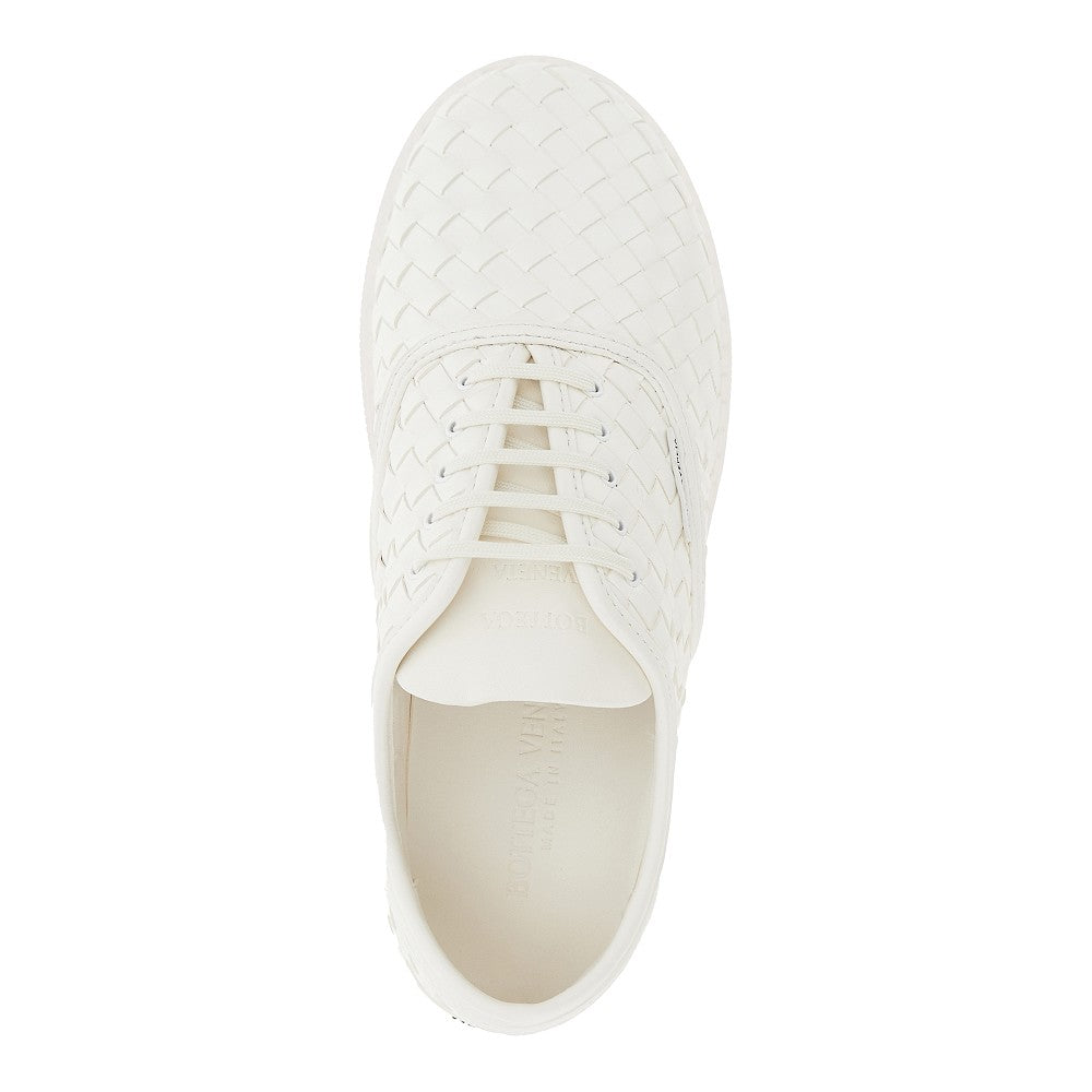 Intrecciato leather sneakser