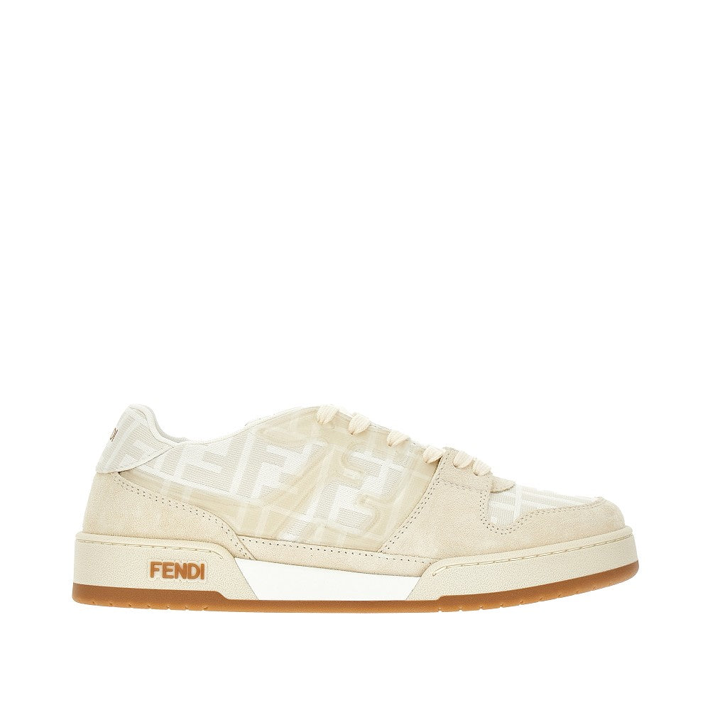 FF canvas and leather &#39;Fendi Match&#39; sneakers