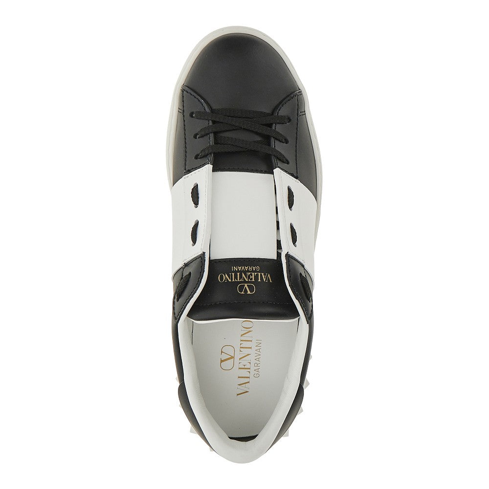 Sneakers 'Open' in pelle liscia