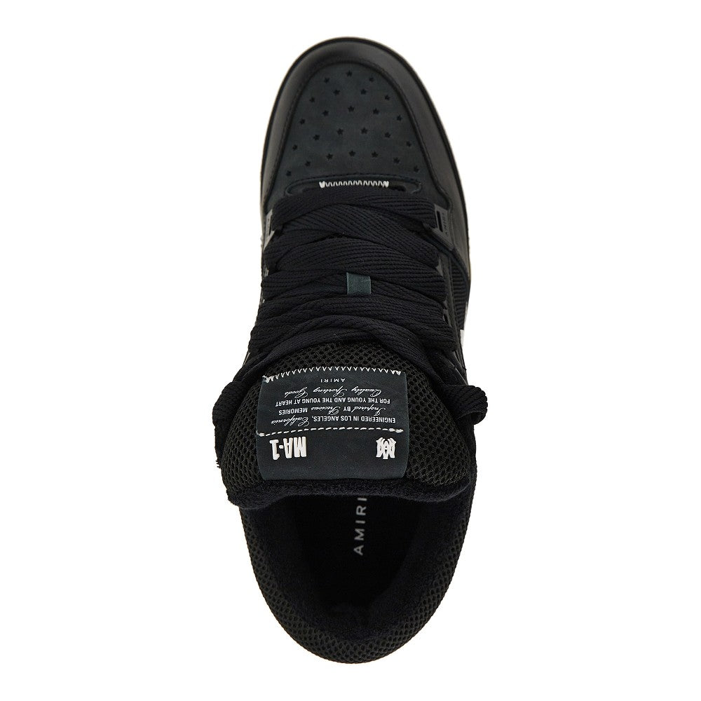 Leather and mesh MA-1 sneakers