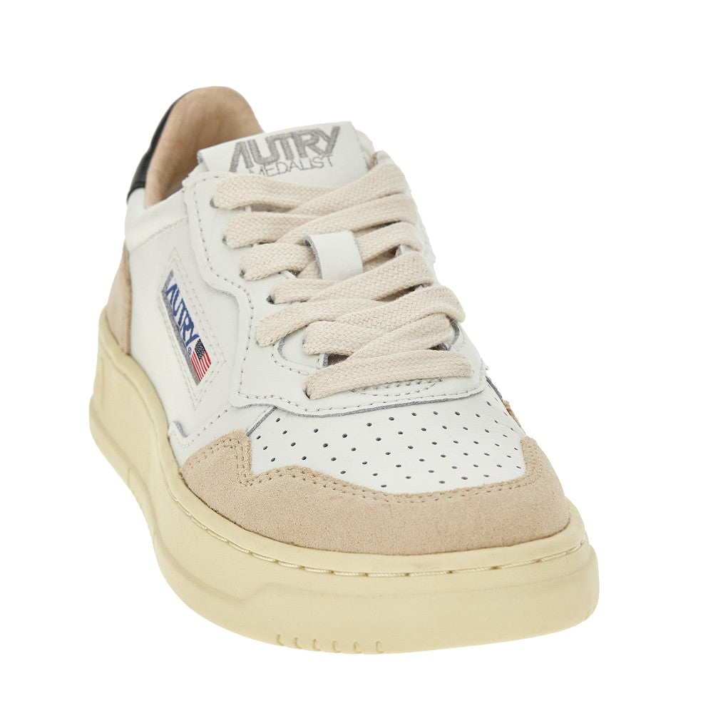 Suede and leather Medalist Low sneakers