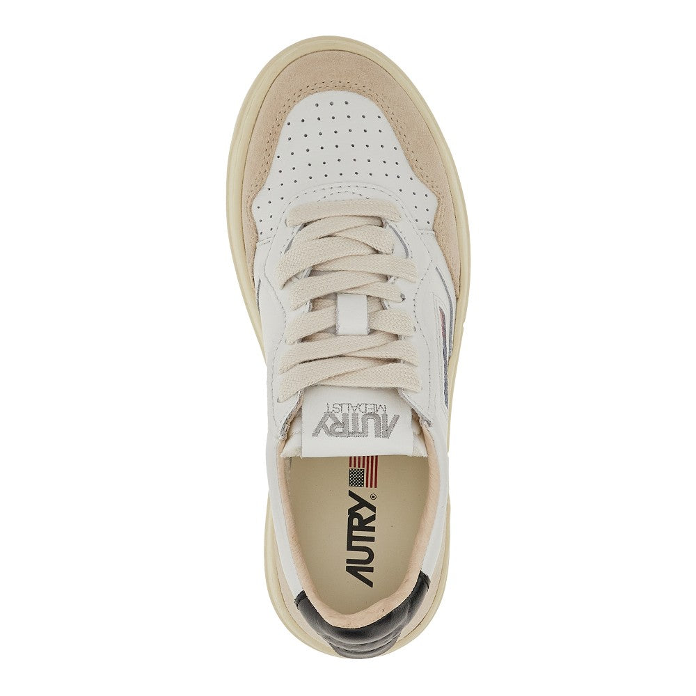 Suede and leather Medalist Low sneakers