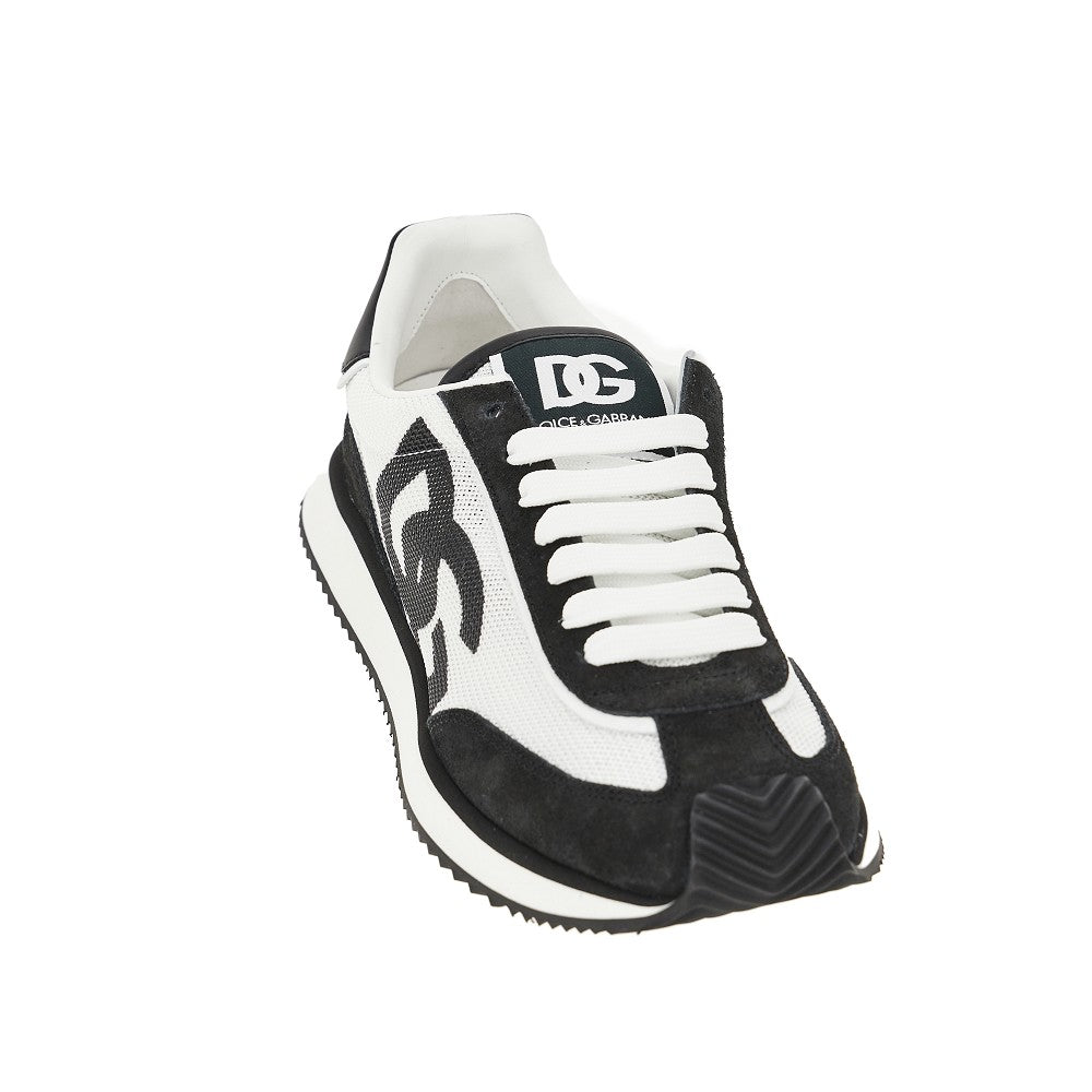 Leather and mesh 'DG CUSHION' sneakers